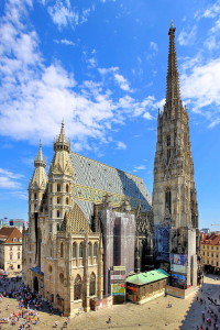 St. Stephen's Cathedral in Vienna is difficult to photograph, except possibly from space. (Source: Wikipedia)